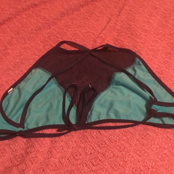 Aerie Large Swim Bikini - Green and Black - Picture 5 of 5